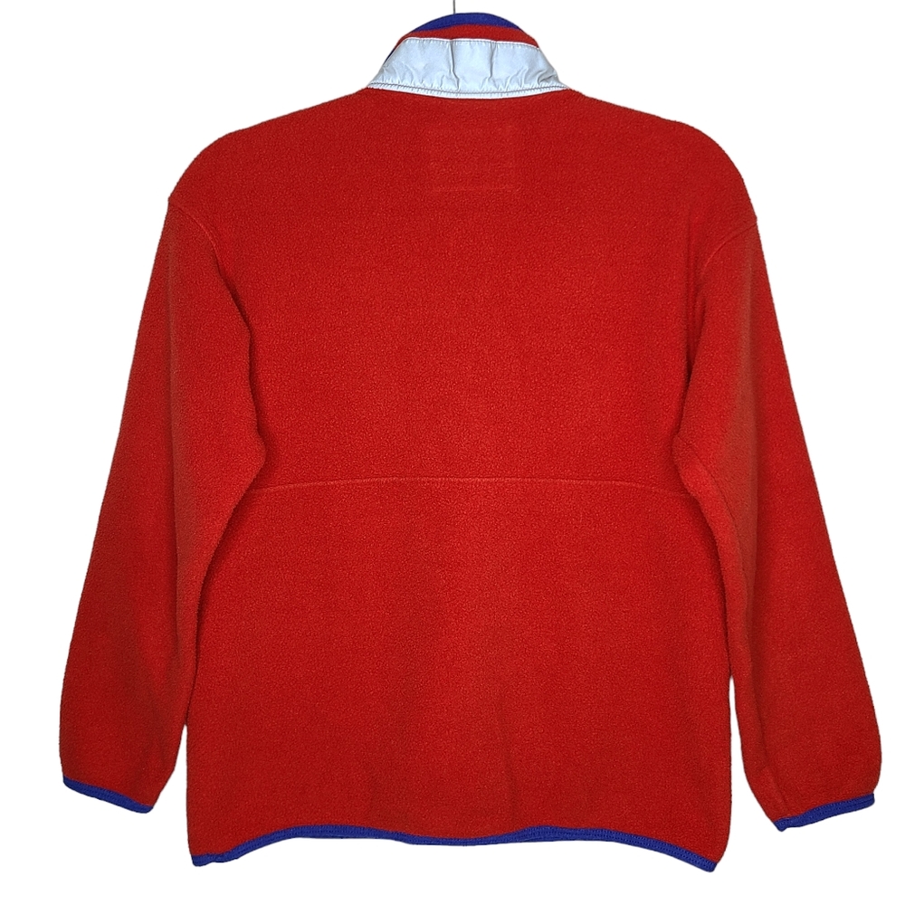 Patagonia Synchilla Marsupial Half Zip Pullover Fire Red 65521 Kids Large - Picture 2 of 9